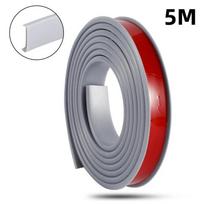 5M U formos briaunų juosta Medinio spintos dekoravimo juosta Lipni baldų stalo kėdės krašto apsauga Anti-susidūrimo juosta 18mm pilka
