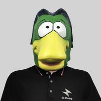 Kūrybiškos gyvūnų kostiumų kaukės iš minkšto latekso, puikiai tinkančios Helovino vakarėliams ir vaikų šventėms Donald Duck Head