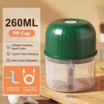 2026 Upgraded Mini Electric Garlic Chopper Portable USB Charging Food Processor Waterproof Veggie Onion Grinder BPA Free Kitchen blue