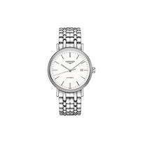 Longines Mados serijos Automatinis mechaninis laikrodis su datos rodikliu 40 mm Baltas ciferblatas Nerūdijančio plieno korpusas Nerūdijančio plieno apyrankė L4.922.4.12.6 Regular Watch Box,Silver Strap white