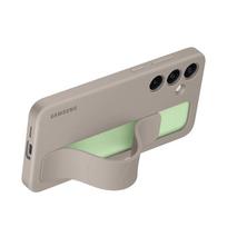 Samsung stovas-laikiklis dėklas Samsung Galaxy S24 SM-S921B S24+ S24 Plus SM-S926B smūgiams atsparus apsauginis telefono dėklas For Galaxy S24 pilkšvai ruda
