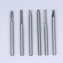 5/6 vnt. medžio drožybos grąžtų rinkinys su 3 mm kotu, suderinamas su Dremel sukamuoju įrankiu, medžio apdirbimo priedai 6pcs