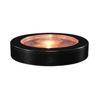 Home Bar LED Drink Coaster Stand with Touch Activated Light, Round ABS Luminously Mat Base for Cup Presentation and Table Accent juoda