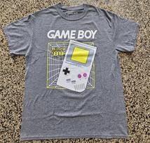 Game Boy Men's 1989 Video Game Graphic T-shirt, Medium Grey Unisex T-Shirt L white