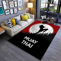 Muay Thai Kickboxing Design suitable as a non-slip mat for the living room or bedroom sofa 60x90cm( 23x35in )