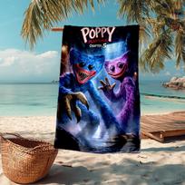 Ultra-Soft Beach Towel with Huggy Wuggy Theme,Ideal for Pool - Camping, Diving - Perfect Travel Essential, Vibrant Beach Towel. 70cmx140cm(27x55inch) black