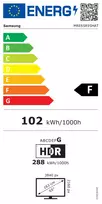 TV Rinkinys SAMSUNG 65 " 4K Ultra HD 3840 x 2160 pikselių Plokščias 16:9 Mikro RGB MRE65R95HATXXH