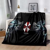 R-Resident Evil žaidimo žaidėjo minkštas pliušinis pledas Leon Ada Raudonos skėčio pledas svetainei miegamajam lovai sofai piknikui biuro uždangalas 30x40in gray