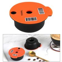 BPA PP Kavos kapsulė daugkartinė , su silikoniniu dangteliu 180ml orange