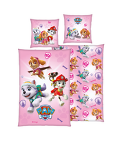 Patalynės komplektas „Paw Patrol Pink“ (80x80 cm)