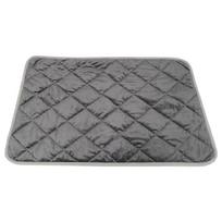 Dog Kennel Mattress Large Dog Bed Self Heating Skidproof Mats for Pet Cat Dogs S pilka spalva