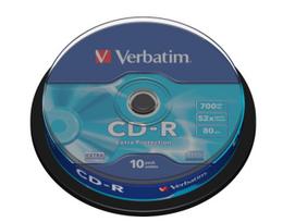 Verbatim 43437 CD-R 700MB 52X Extra Protection Surface diskai (10 vnt pakuotėje)