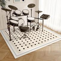 Būgnų kilimėlis Garso izoliacija Neslystantis grindų kilimėlis Namų muzikos instrumentai Fortepijonas Smūgius sugeriantis pėdos kilimėlis Lengvas prabangus Darbo kambario Miegamojo kilimas 60cm x 90cm