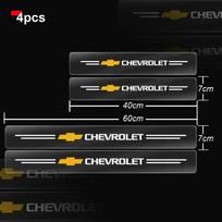 4 vnt. Automobilio slenksčio permatoma apsauginė plėvelė Lipdukas Chevrolet Colorado Cruze Spark Captiva Malibu Trax Aveo Camaro Prekės balta
