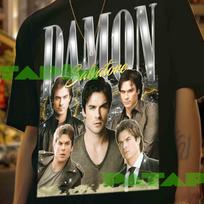 Damon Salvatore Meme Shirt: Retro TV Show Fan Apparel 140 white