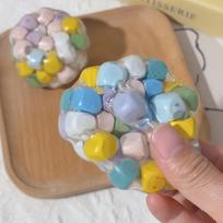 Minkšti dopamino streso kamuoliukai, sensoriniai žaislai suaugusiems ir vaikams, nerimo mažinimo fidget žaislai, spaudžiami kamuoliukai ADHD, autizmo dėmesio sutrikimui gray