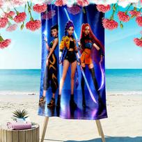 Kpop Demon Hunters Beach Towel Suitable for Various Scenarios Such As Kitchen, Bathroom and Beach Swimming 70cmx140cm(27x55inch)