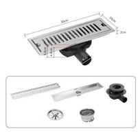 Anti-odor 50mm Linear Shower Drain  Hotel Restroom Renovation 30CM-A2 white