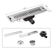Anti-odor 50mm Linear Shower Drain  Hotel Restroom Renovation 40CM-A3 white
