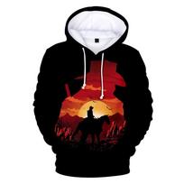 Žaidimas Red Dead Redemption 2 Hoodie 3D Print Vyrai Moteriški Gatvės Apranga Megztiniai Negabaričiai Megztiniai Su gobtuvu Megztiniai Vaikiški Viršutiniai Drabužiai 6XL red