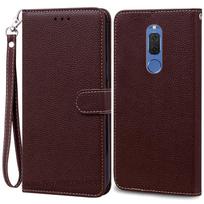 Dėklas Huawei Mate 10 Lite, Dangtelis Huawei Nova 2i, Odinis piniginės dėklas Huawei RNE-L21 L22 RNE-L01 L02 L03 L11 L23 AL00 Huawei Mate 10 Lite black