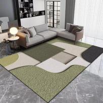 Nordic Geometric Large Living Room Carpets Bedroom Bedside Children Tatami Soft Floor Mat Home Sofa Area Non-slip Rugs Bathroom 100*160cm gray