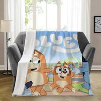 B-bluey-y Minkštas pledas Estetiškas Nešiojamas Namų Kelionės Stovyklavimas Sofa Iškylos Storas Šiltas Flanelinis Pledas 30x40in