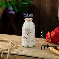 Retro Pastoral Ceramic Vase Home Furnished Ice Cracked Flower Pot Decorative Dry Flower Hydroponic Flower Arrangement Device black