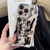 Anime N-Nana O-Osaki Phone Case For iPhone 17 16e 16 15 14 13 12 11 mini Pro Max X XR XSMAX 8 7 Air Plus Transparent Soft Cover iPhone XSMax white