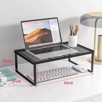 Laptop Cooling and Monitor Riser Stand Large [50*27*15cm] gray