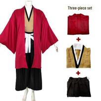 Yoriichi Tsugikuni Saulės Kvėpavimo Kardininkas Cosplay Kostiumas - Japonų Stilius M red