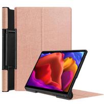 For Lenovo Yoga Tab 13 Case YT-K606F Flip Stand PU Odos Dangtelis Lenovo Yoga Pad Pro 13  Planšetinio Kompiuterio Dangtelis Yoga Tab 13 YT-K606F rožinio aukso spalvos