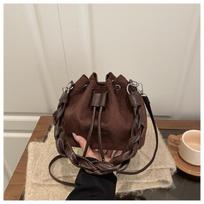 Spring New Retro Top Handle Bag Comfortable and Versatile Texture Bucket Bag Women Fashion Matte Korea Style Simple Shoulder Bag