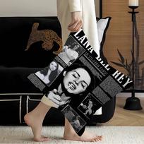 Singer L-Lana Del Rey Pillow Cushion Cover Pillowcase Living Room Sofa Home Decor Peach skin 18*18(CM)-1Pcs white