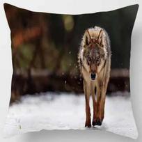 Home Decor Wild Animals: Tigers & Lions & Leopards Cushions Pattern Cushion Cover Suitable for Sofa Bedroom Car Pillow Cover 50x50cm black