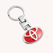 Toyota Stilingas Metalinis Automobilio Logotipas Raktų Pakabukai Papuošalas Dovana Toyota GR Corolla Yaris Aygo Prius CHR Camry Auris Avensis 4Runner TRD KC0 white