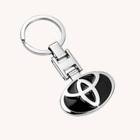 Toyota Stilingas Metalinis Automobilio Logotipas Raktų Pakabukai Papuošalas Dovana Toyota GR Corolla Yaris Aygo Prius CHR Camry Auris Avensis 4Runner TRD KC0 white