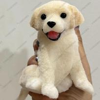 Puppy Taba Squishy Golden Retriever Dog Fidget Toy Animal Stress Relief Novelty Toy Happy Game Party Favors Christmas Gift beige