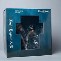 22CM Death Note Anime Yagami Light/L Action Figure Statue Figurines Desktop Ornament Decoration Collectible Model Toys Boy Gifts black
