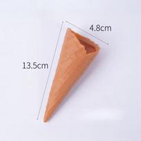 Realistic Fake Ice Cream Cone Table Scatter Set Artificial Food Figurines for New Year Celebration Family Gathering Party Decor