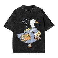 Death Stranding 2 Sam Bridges T Shirts Washed Cotton T-Shirts  Vintage for Men Women Tops Streetwear Summer Tops Tees L black
