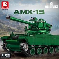Reobrix 77033 AMX-13 Military Building Blocks Tank Model Kit Educational Toy for Boys