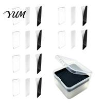 Transparent Acrylic Fridge Magnets 5/6/8/10/15/20/24 Sets DIY Magnet Kit, Square Refrigerator Kits with Adhesive Backing, Clear Picture Photo 6pcs