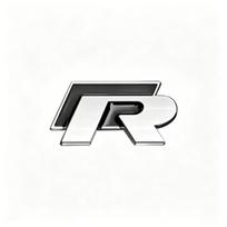 3D Metalo R raidės Lipdukas Automobilio Galinės Bagažinės Kėbulo Emblema Lipdukas VW Golf 5 6 7 MK7 MK6 Polo Jetta Scirocco Beetle Passat Tiguan