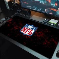 National Football League Mouse Pad Large Gaming Table Cushion Nonslip Laptop Tablet Big Mousepad Xxl Mat Mini Pc Playmat With Lock Edge 30cmx60cm(11.8x23.6inch) black