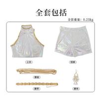 Cosplay Kostiumas PU Oda Baltas Dainavimo Kostiumas Moterims Helovinas Karnavalo Šventės Apranga Mergaitėms Perukas Adult 2XL white