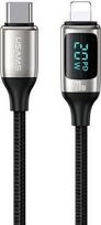 USAMS USB-C Į „LIGHTNING“ LAIDAS, SKIRTAS „IPHONE 11 12 13 14“, 1,2 M, 20 W GREITAS ĮKROVIMAS