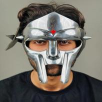 MF Doom Mask Rapper Cosplay Accessory MF Doom Tribute Mask Gladiator Mask Party Mask Gift Christmas, Party, Halloween, Wedding Gift sidabras