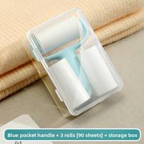 Mini Lint Remover Set, Portable Roller Type Lint Remover for Clothes, Portable To Carry Around mėlyna