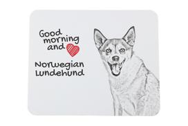 Norwegian Lundehund, Norsk Lundehund - mouse pad with print, personalized dog-themed mouse pad, unique gadget for an office worker by Art-Dog brand balta